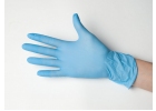 Нитриловые одноразовые перчатки голубые, размер S