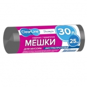 Мусорные мешки ЭКСТРА 30л/25шт экстрапрочные черные