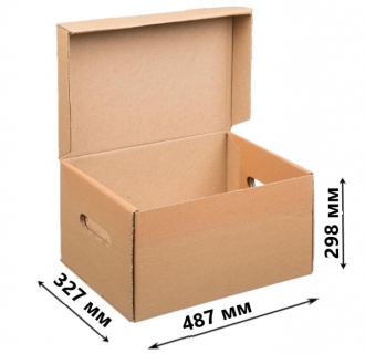 Картонная коробка с ручками А3 487*327*298 Т-24