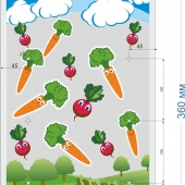 Полиэтиленовый пакет с рисунком "Овощи Люкс"