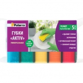 Губка для посуды МАКСИ 95*65*35мм 5шт/уп ПАТЕРРА
