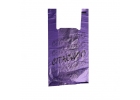 Пакет-майка с логотипом Спасибо фиолетовая