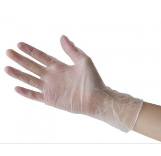 Виниловые одноразовые перчатки , размер XL