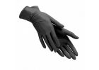 Нитриловые одноразовые перчатки черные, размер S